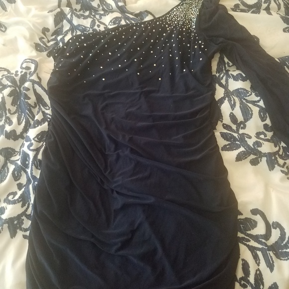 one shoulder debs dress